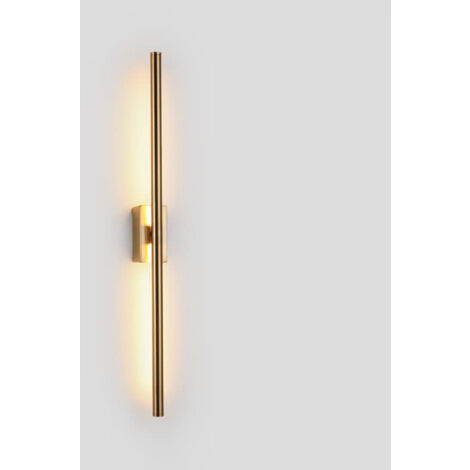 Comely – Applique murale LED 60 cm – Aluminium doré – Éclairage doux et uniforme – Applique orientable à 90° pour divers espaces