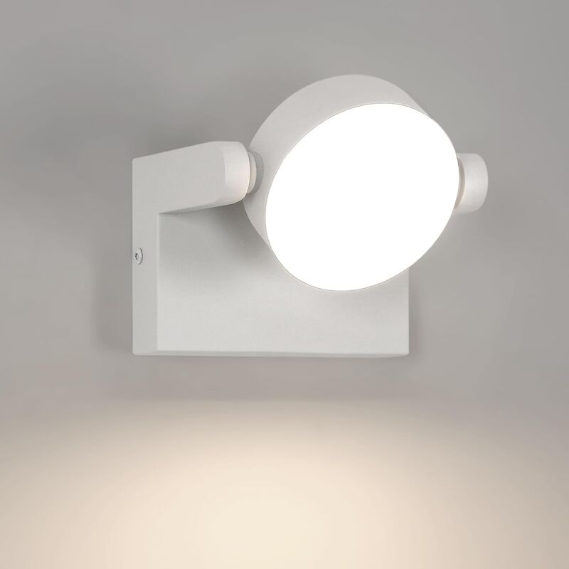 Applique Murale led Extérieure, 20W 2250LM, IP65 Imperméable, Éclairage Mural Réglable à 360° pour Jardin, Couloir, Terrasse, Escalier - Blanc