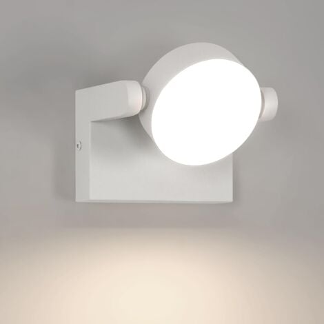 COMELY® Applique Murale LED Extérieure, 20W 2250LM, IP65 Imperméable, Éclairage Mural Réglable à 360° pour Jardin, Couloir, Terrasse, Escalier - Blanc - Lumière Neutre 4500K