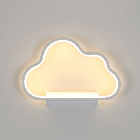 COMELY Applique Murale LED, Lampe Murale Moderne Blanche 20W, Design Simple, Luminaire en Aluminium pour Couloir, Escalier, Salon, Chambre - Lumière Chaude 3000K