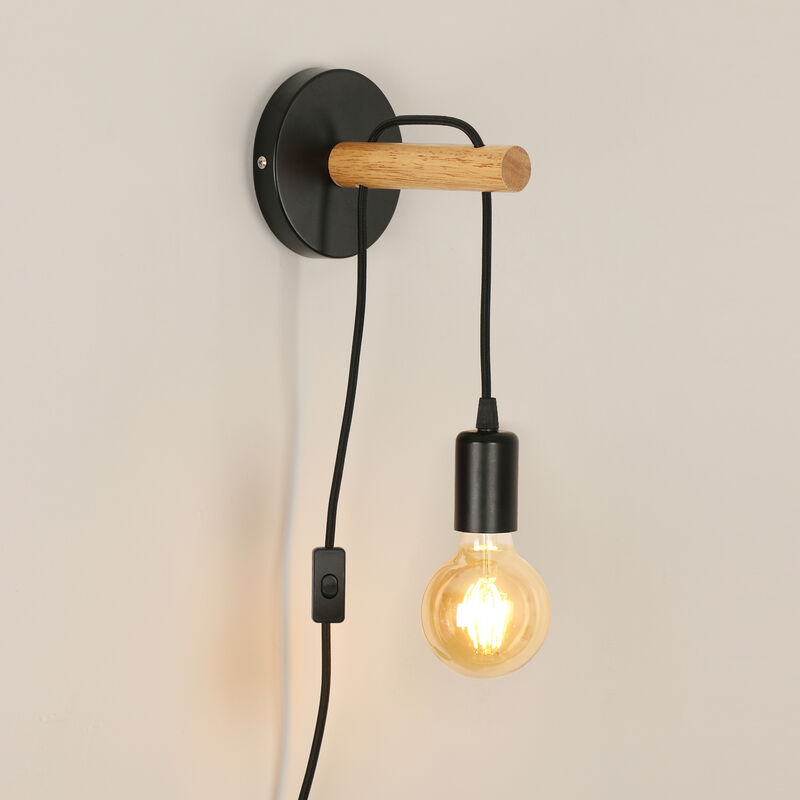 Comely - Lampada da parete industriale in metallo