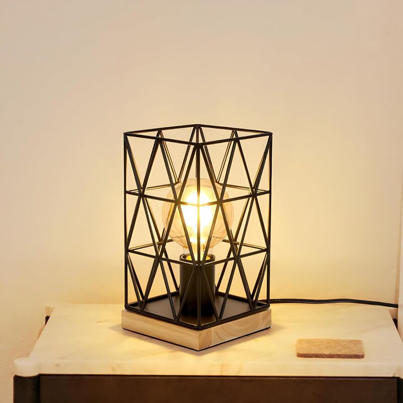 Comely - Lampada da Tavolo Vintage Nera