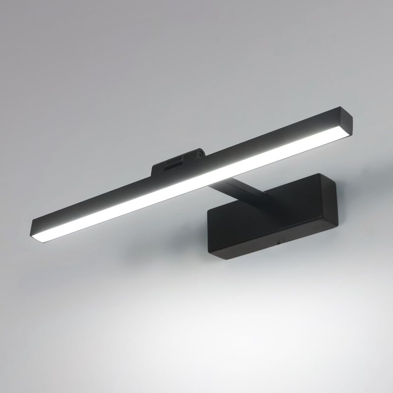 Comely - Lampe Miroir Salle de Bain 9W 1100LM 220V, 40cm Lampe Miroir Applique led Salle de Bain, Blanc Froid 6500K Luminaire Salle de Bain IP40,