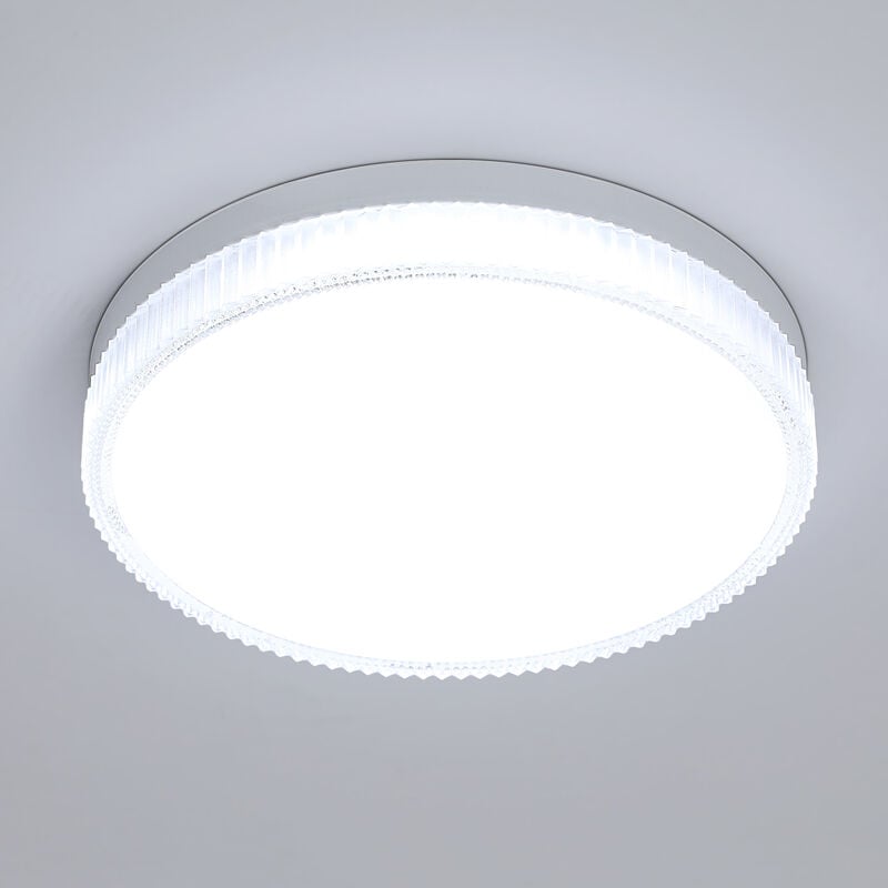 COMELY Lampe plafonnier LED 36W 4050LM, rond blanc froid 6500K, lumière de plafond mince pour salle de bain, cuisine, chambre à coucher