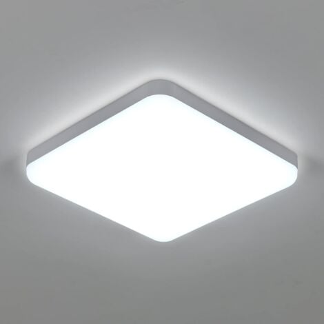 COMELY LED Deckenleuchte 32W 3600LM, Wasserdicht IP54, Deckenlampe für Badezimmer Küche Flur Balkon 25cm - Kaltweißes Licht 6500K