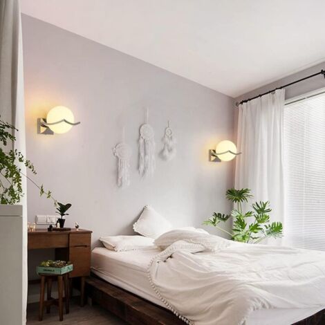 COMELY LED Wall Light, Glass Ball Wall Lamp, Indoor Wall Spotlights-Modern Wall Lighting for Staircase Kitchen Bedroom Hallway