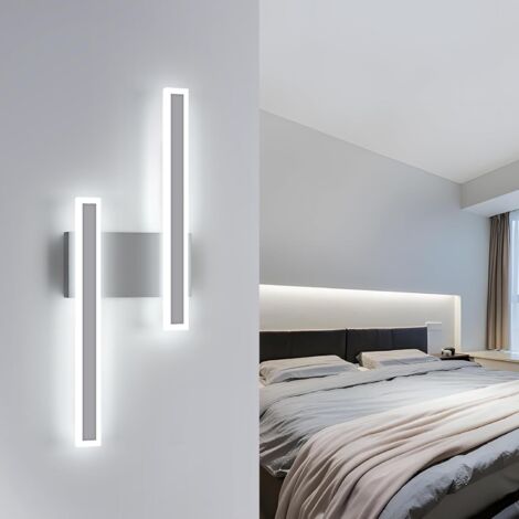 COMELY LED-Wandleuchte für den Innenbereich, 32 W, 3600 lm, moderne Wandlampe, Acryl-Wandleuchte für den Innenbereich für Schlafzimmer, Wohnzimmer, Flur, Treppenhaus, 6500 K kaltweißes Licht (weiß)