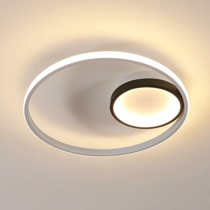 Image of Comely - Luce a soffitto a led rotondo moderno luminaire in alluminio ideale per camera da letto sala da studio (40w Luce bianca calda 3000K)