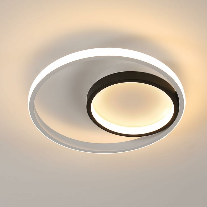 Image of COMELY Luce a soffitto a LED rotondo moderno luminaire in alluminio ideale per camera da letto sala da studio （da 30w luce bianca calda 3000k）