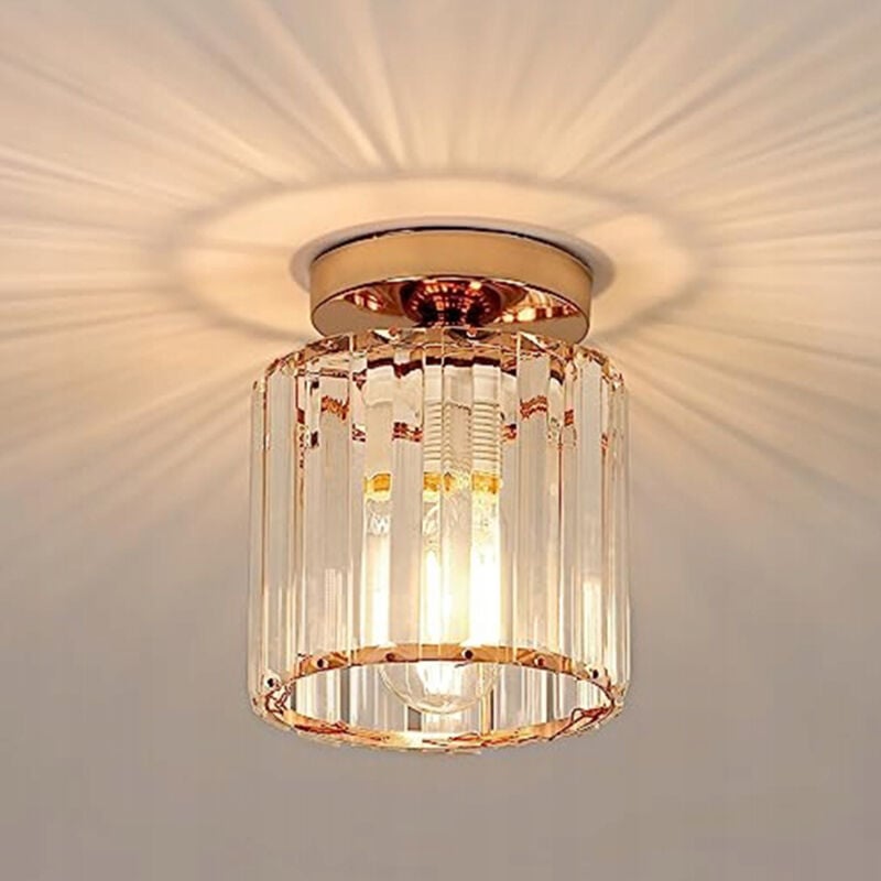 Comely - Lustre moderne pour le salon e27 lustre en cristal doré