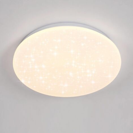 COMELY Plafón 24W Lámpara de Techo Redonda con Efecto Estrellas, Lámpara de Techo LED Moderna para Cocina Habitación Infantil Pasillo Baño - Blanco Neutro 4000K