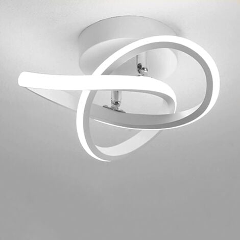COMELY Plafoniera a LED moderna, lampada da soffitto in alluminio e acrilico 12W, plafoniera a LED a forma di fiore per camera da letto cucina soggiorno corridoio sala da pranzo balcone