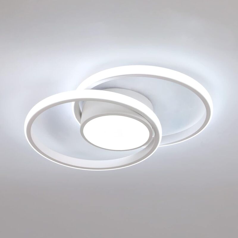 COMELY Plafonnier LED Moderne pour Salon, Luminaire de Plafond pour Cuisine, Lampe de Plafond Ronde pour Chambre et Salon, Diamètre 40cm - 42W