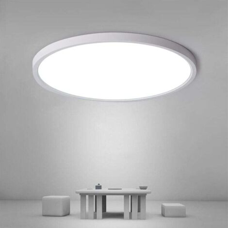 COMELY Plafonnier LED, 24W  6500K Lampe Plafond Blanc,2800LM IP54 Etanche Plafonnier Salle de Bain, Luminaire Plafonnier Rond pour Chambre,Salon,Couloir, Garage, Cuisine, Balcon, Ø30CM