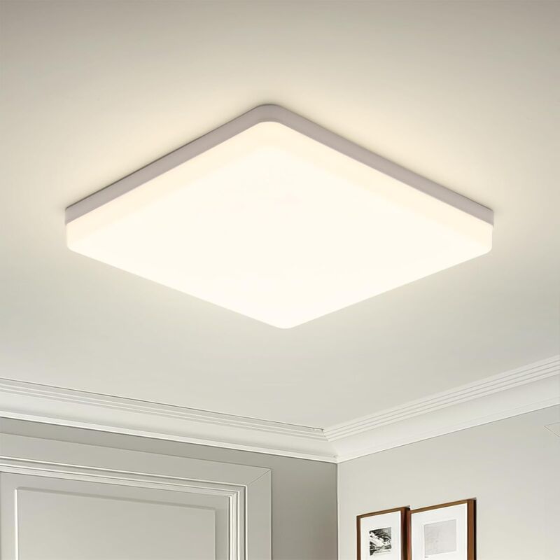 Comely - Plafonnier led 48W ufo Panel Carré Lampes de Plafond Moderne Ultra-Mince led Lampe 4320LM Blanc Naturel 4000K Facile à Installer Applicable
