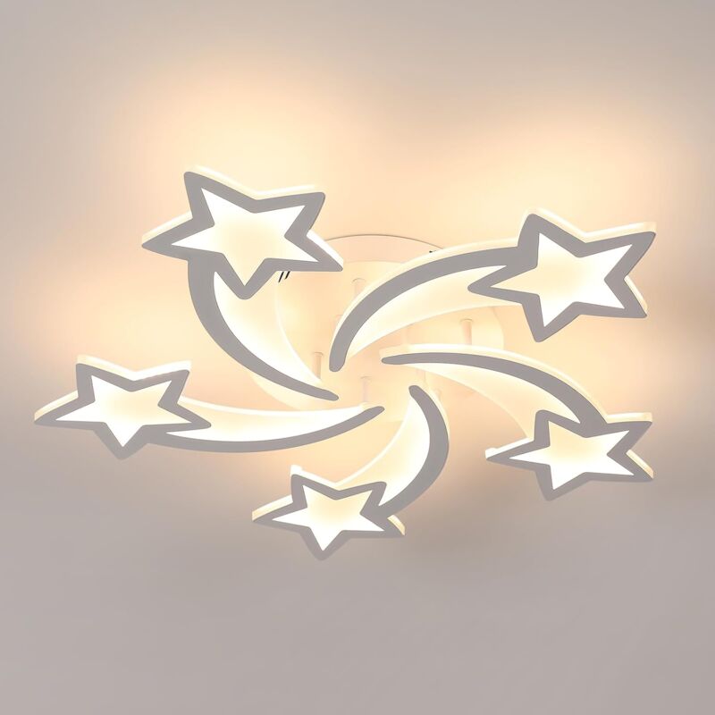 Comely - Plafonnier led 62W - Luminaire de 67cm pour une Ambiance Chaleureuse - Idéal pour Chambre d'Enfant, Salon, Chambre à Coucher, Salle à Manger