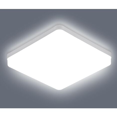 COMELY Plafonnier LED Carré, 36W 4050LM Lampes de Plafond, 6500K Luminaire Plafonnier Moderno pour Salle de Bain Cuisine Salon Bureau Chambre à Coucher