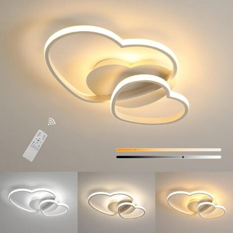 COMELY Plafonnier LED Dimmable, Luminaire Plafonnier 64W 4800LM, Télécommande/APP, 3000k-6500k Φ60cm, Lampe de Plafond per Salon, Chambre, Salle à Manger, Chambre d'Enfant [Classe énergétique E]
