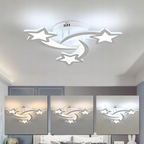COMELY Plafonnier LED dimmable, suspension moderne blanche