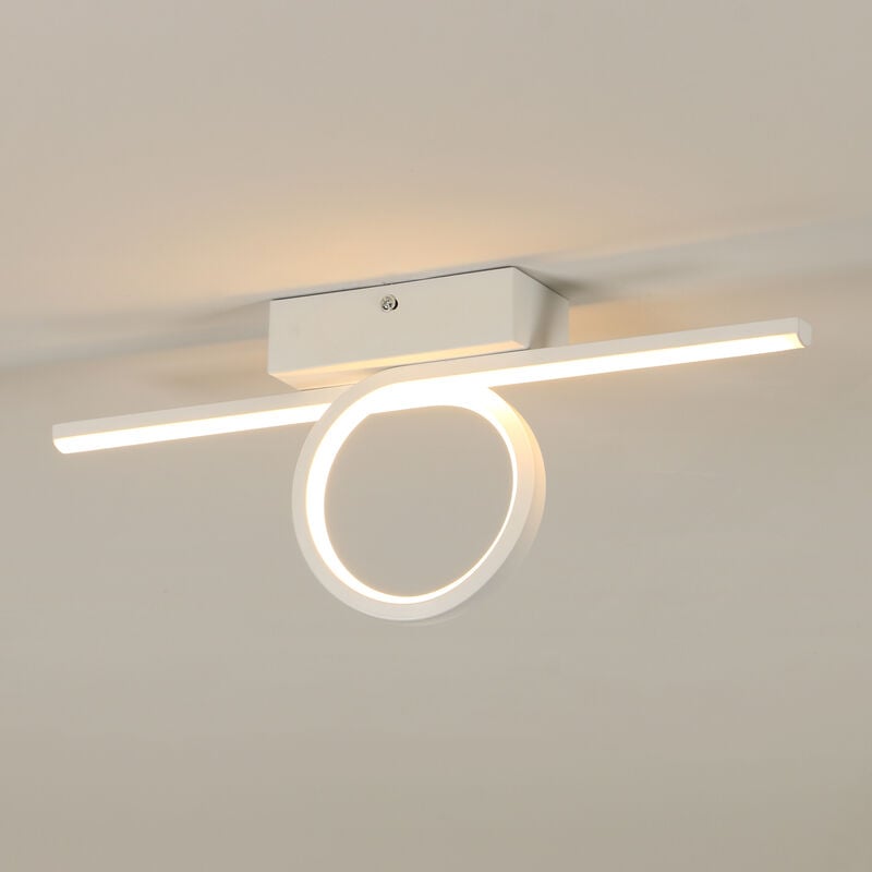 COMELY Plafonnier LED Moderne 16W - 3000K 1800 Lumen, Design Ligne Simple 40cm pour Chambre, Cuisine, Balcon