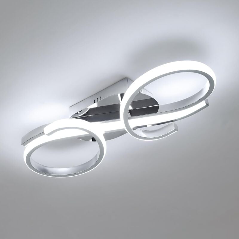 Comely - Plafonnier led Moderne, 36W Lampe de Plafond 6500K Lumière Blanche Froide, Luminaire Plafonnier Design Mode pour Salon, Chambre, Salle à