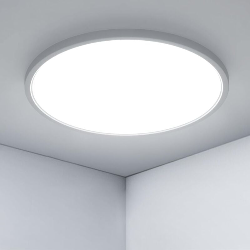 Plafonnier led Moderne 36W, Plafonnier Ultra-fin pour Chambre de 40CM, Luminaire de Plafond Rond pour Chambre Salon Salle de Bain Cuisine Balcon