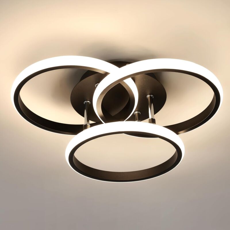 Plafonnier led Moderne, 40W 4500LM Rond, Lampe led Plafond en Aluminium, Luminaire Plafonnier Intérieur pour Chambre, Salon, Cuisine, Salle à Manger