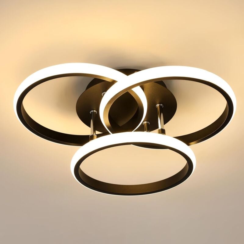 Plafonnier led Moderne, 40W 4500LM Rond, Lampe led Plafond en Aluminium, Luminaire Plafonnier Intérieur pour Chambre, Salon, Cuisine, Salle à Manger