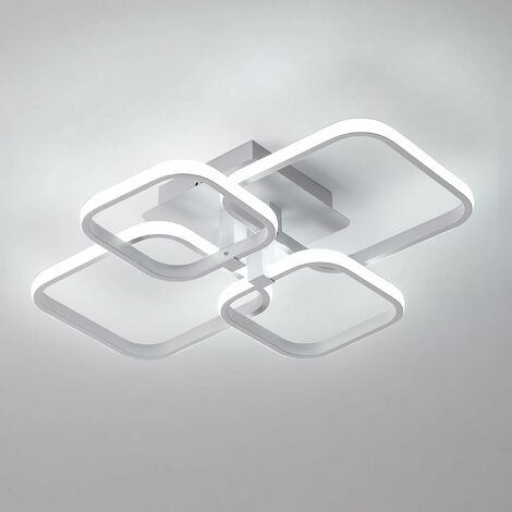 Comely – Plafonnier LED moderne 60W – Éclairage blanc froid 6500K – Aluminium et acrylique – 6750 lumens pour salon et cuisine