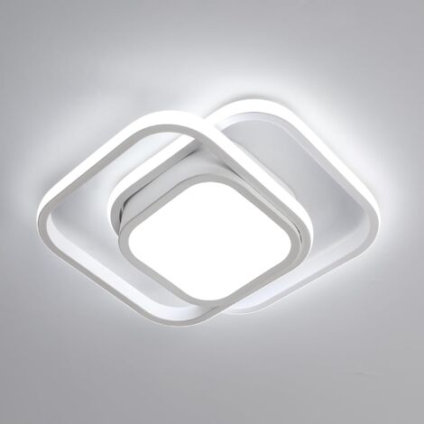 COMELY Plafonnier LED Moderne Carré 32W 3600LM en Acrylique Lustre de Plafond pour Salle à Manger, Cuisine, Studio, Couloir, Chambre - Lumière blanche 6500K - Diamètre du châssis 15cm