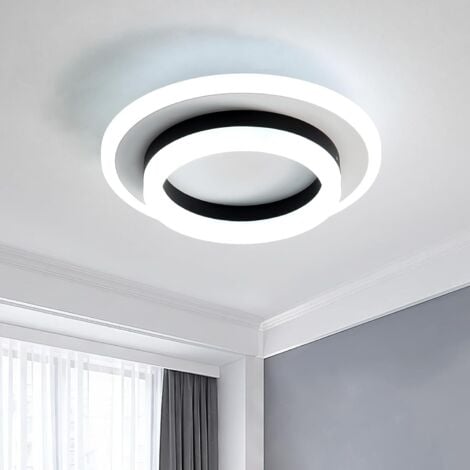 COMELY Plafonnier Led Moderne, Lampe de Plafond 24W, 1920 Lumen 6000 K, Luminaire Plafonnier Blanc froid 20 cm, Pour chambre à coucher, salon