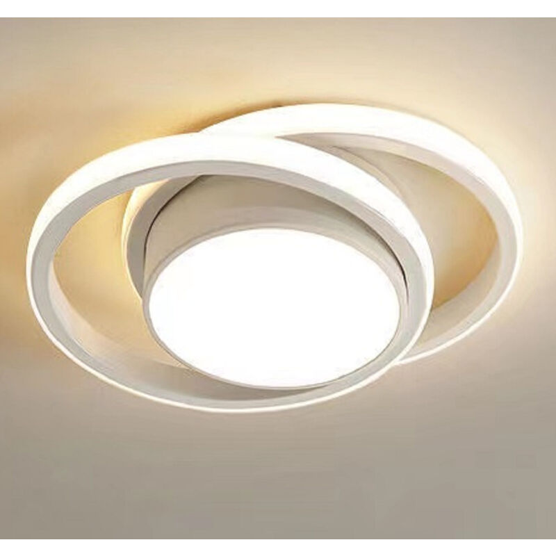 Comely Plafonnier LED Moderne, Luminaire Plafonnier Rond, Blanc Chaud 3000K 32W, Lampe de Plafond pour Chambre à coucher Couloir Cuisine Balcon, Dia
