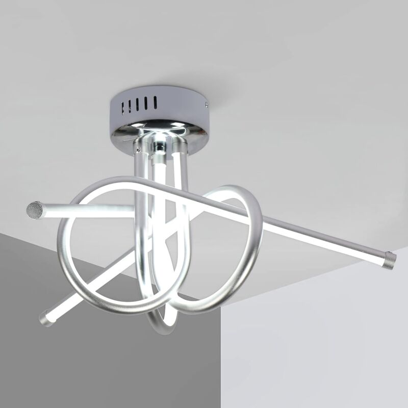 Comely - Plafonnier led Moderne Incurvé - 40W, Luminaire led en Acrylique, Parfait pour Chambre, Salle à Manger, Cuisine, Couloir - Lumière Blanche