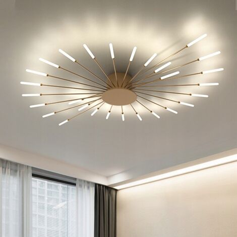Plafonnier Moderne Bleu Ciel En Fer - Éclairage Design Pour Salon, Chambre Ou Couloir