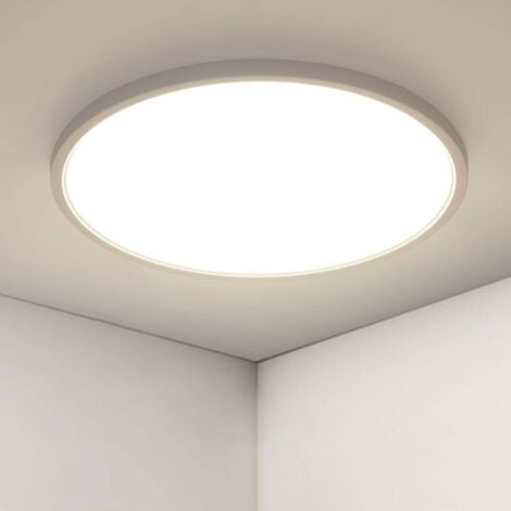 COMELY Ultra-Thin LED Ceiling Light, Round White40CM, 36W 5000K Neutral White Light, PVC, Triple Protection for Bedroom Bathroom