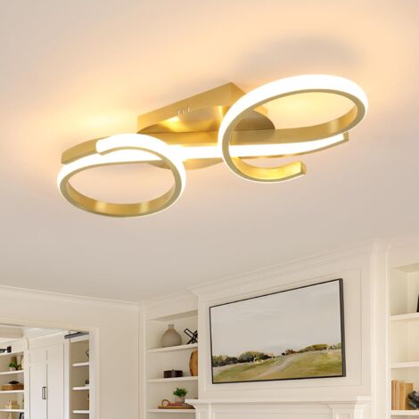 COMELY36W LED Ceiling Light, Warm White 3000K Modern Ceiling Light Fixture, LED Chandelier Acrylic Ceiling Lamp for Living Room, Bedroom, Bedroom, Dining Room, Kitchen [Energy Class E]