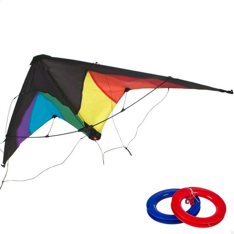 

Cometa acrobática pop-up magic 125x72 cm - color arcoíris