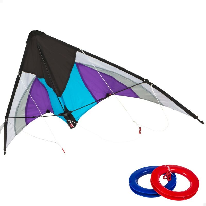 

Cometa acrobática pop-up magic 125x72 cm - color morado y blanco