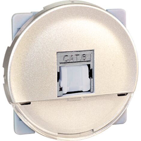 COMETE Prise RJ45 Multimédia STP Cat.6 Grade 3 TITANE EUR'OHM 61572