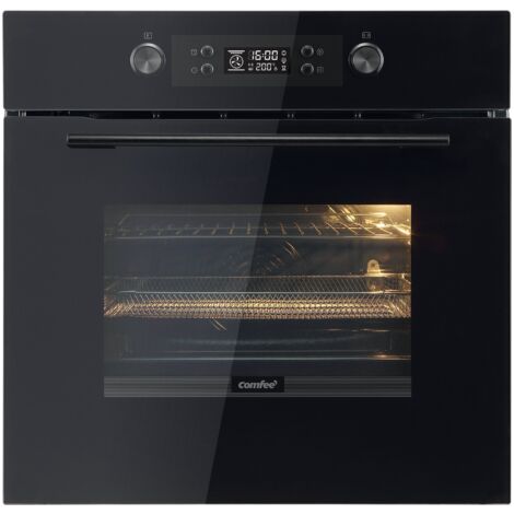 Comfee – Four vapeur 72L CBO65P80E0BK – Puissance 3200W – Nettoyage pyrolyse – Friteuse à air intégrée – Design noir moderne