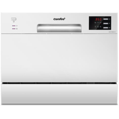 Comfee – Lave-vaisselle pose libre CDWTT602EWD 55cm 47dB 6 couverts – 6 programmes – Affichage LED – Classe D