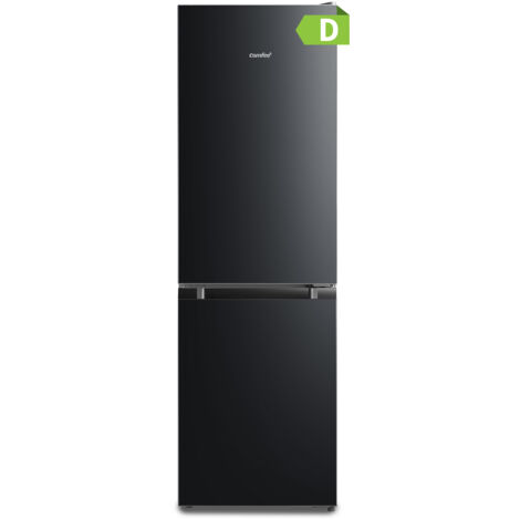 Comfee – Réfrigérateur combiné 174L Low Frost – RCB169DK3 – Congélateur en bas – 38 dB – Classe D – 150x47x51cm – Noir