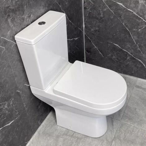 Comfort Height Toilet Rimless Close Coupled Tall WC Disabled Elderly Carrie