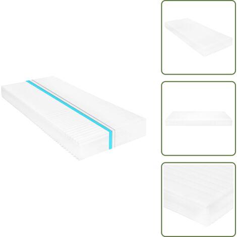 Comfort notte - vidaXL Materasso 80x200 cm 7 Zone Schiuma di Poliuretano 16 cm H2 H3 - Allevia punti di pressione