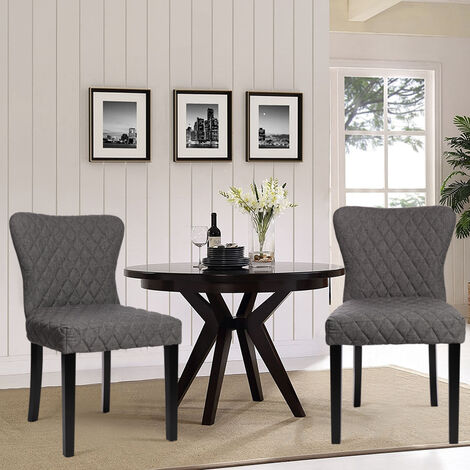 Grey Kitchen Armchair : 4x Dining Chairs Armchair Modern Velvet Seat