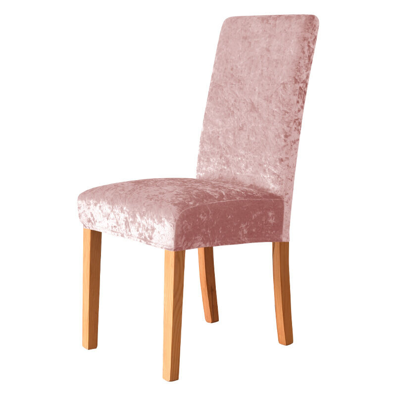 comfortable velours housse de chaise haute bébé extensible protection elastique chaise enfant 2 pièces rose - aiducho