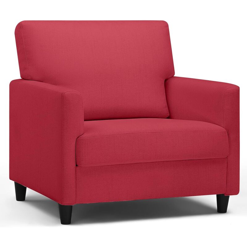 Comhoma - Fauteuil Salon, Fauteuil Relax, Chaise Longue, avec Accoudoirs et Dos épais, Siège Rembourré, Fauteuil Rembourré Sac à Ressorts Simple