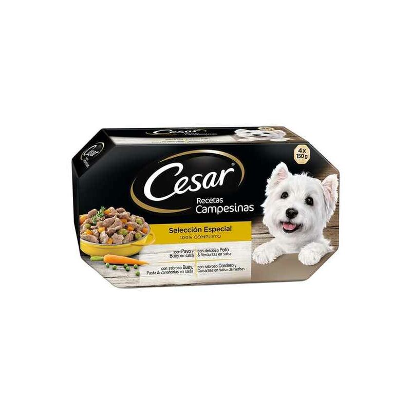 

Comida húmeda Cesar (4 x 150 g)