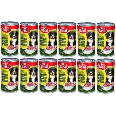Comida húmeda de albahaca 1250g con juego de 12 uds.
