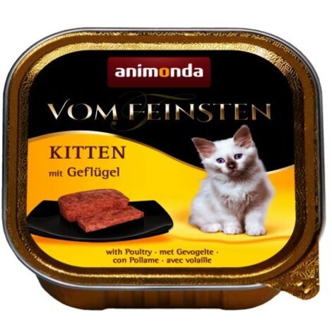 Comida húmeda para gatitos - Bandeja de 100 g - Aves de corral 100 g